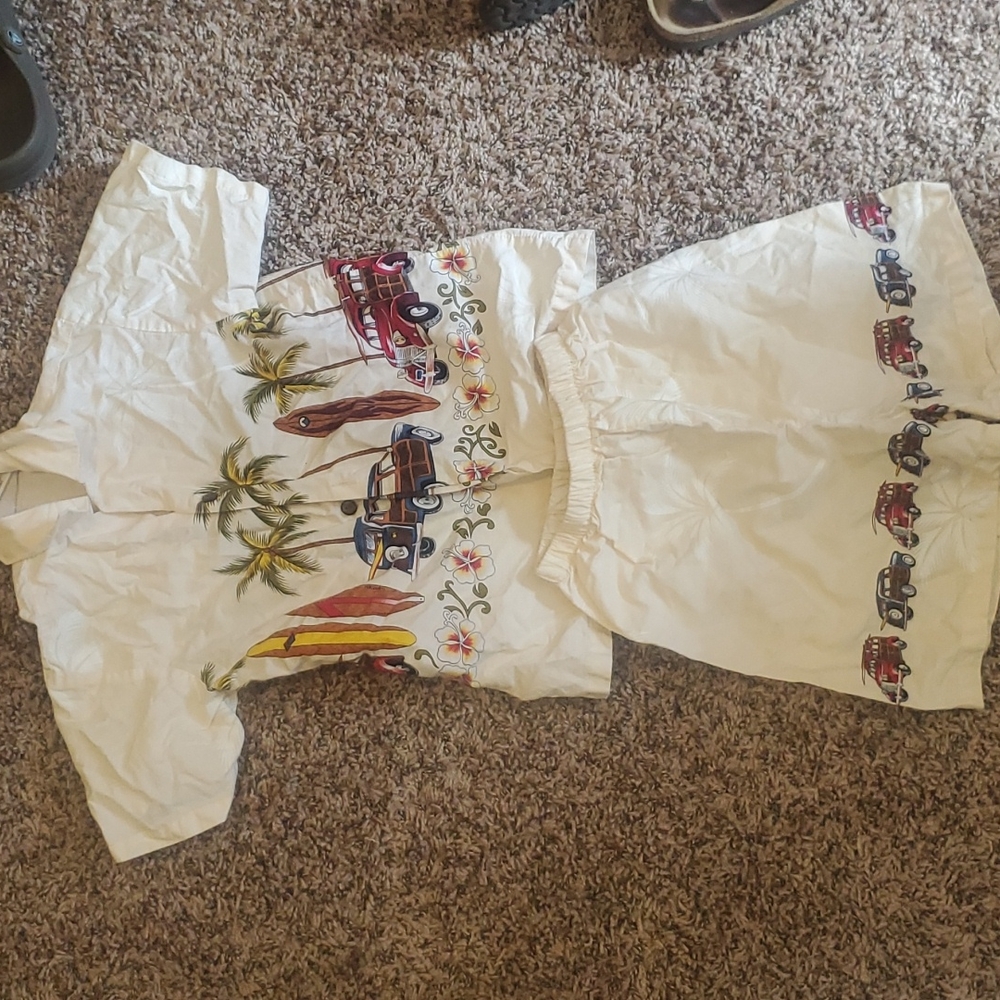 Boys island short set size 5 made in hawaii